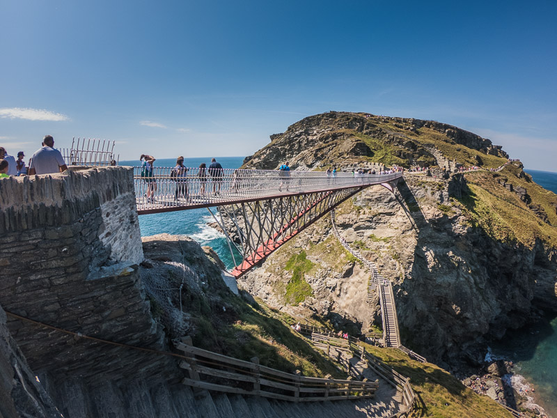 View of the new bridge to cross over to the headland island
